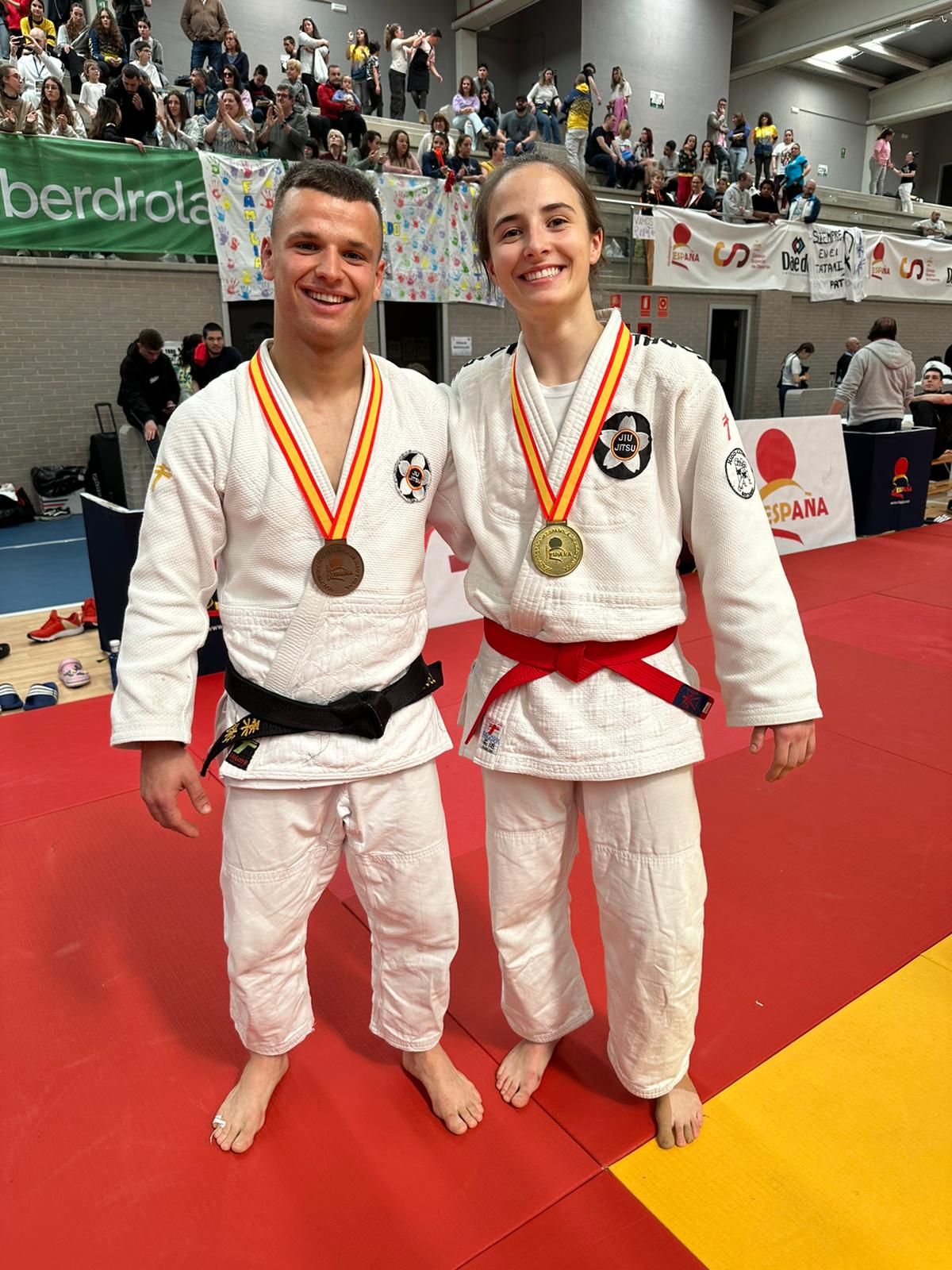 UN ORO Y UN BRONCE, PARA LOS NAVARROS EN EL CAMPEONATO DE ESPAÑA DE JIU-JITSU ABSOLUTO. MADRID 16-03-24.